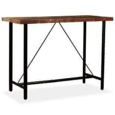 Vidaxl Barska miza iz trdnega predelanega lesa 150x70x107 cm