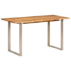 Vidaxl Jedilna miza 140x70x76 cm trden akacijev les