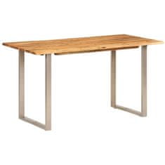 Vidaxl Jedilna miza 140x70x76 cm trden akacijev les