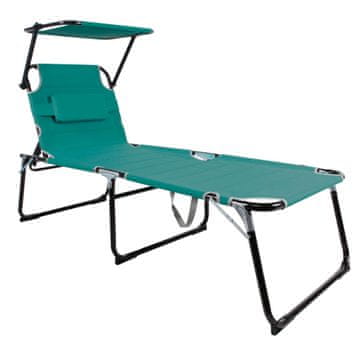Linder Exclusiv Vrtni ležalnik XXL s streho Aqua