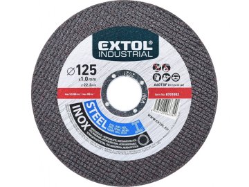 Extol Industrial Rezalna plošča za jeklo/nerjaveče jeklo, O 125x1,0x22,2mm