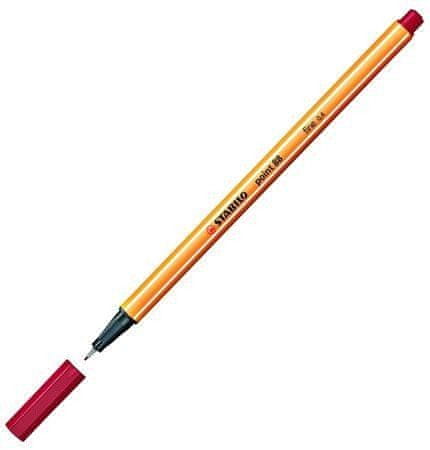 Stabilo point liner 88 rdeča temna