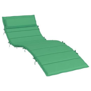 Vidaxl Blazina za ležalnik zelena 180x60x4 cm oxford tkanina