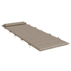 Vidaxl Blazina za ležalnik taupe 180x60x3 cm oxford tkanina