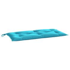 Vidaxl Blazina za vrtno klop turkizna 110x50x7 cm blago
