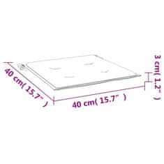 shumee Blazine za vrtne stole 6 kosov roza 40x40x3 cm tkanina