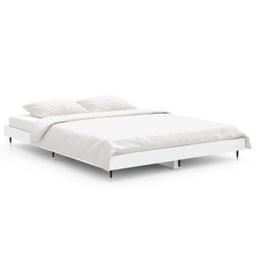 Vidaxl Posteljni okvir be 135x190 cm inženirski les