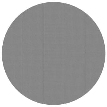 Vidaxl Podloga za bazen svetlo siva Ø550 cm poliestrski geotekstil