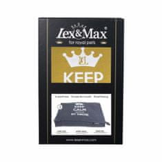 Lex & Max Keep Calm - Kraljevska Pasja Postelja Honey yellow 90x65 - Kraljevska Pasja Postelja