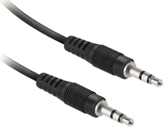 SBS Ekon avdio kabel, 3,5 vhod, 0,5m, črn (ECAJACK05MMK)