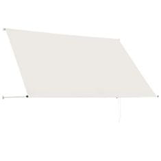 Vidaxl Zložljiva tenda 250x150 cm krem