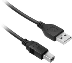 SBS kabel, USB-A na USB-B, 1,8m, črn (ECITUSB18ABMMK)