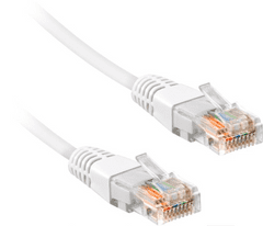 SBS Ekon omrežni kabel, Cat 5e, 0,25m, bel (ECITLAN5E025W)