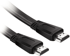 SBS Ekon kabel, HDMI, 4K, črn (ECVHDMI10FLAT)