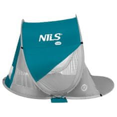 NILLS CAMP samonosilni zložljivi šotor za plažo NC3142 modro zelen