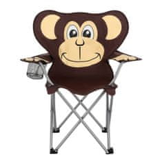 NILLS CAMP otroški zložljivi stol NC3029 opica