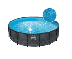 AZURO Bazen WICKER s kovinsko konstrukcijo fi 4.88 x 1.22 m z opremo, imitacija ratana