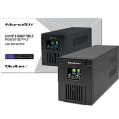Qoltec Line Interactive UPS | Monolith | 2000VA | 1200W | LCD | USB | RJ45
