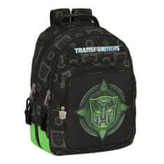 Šolska torba Transformers, črna in zelena, 32x42x15cm