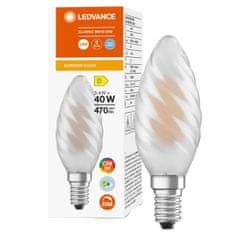 LEDVANCE Zatemnitvena LED žarnica E14 BW40 3,4W = 40W 470lm 4000K Nevtralno bela 300° CRI90 Filament Superior