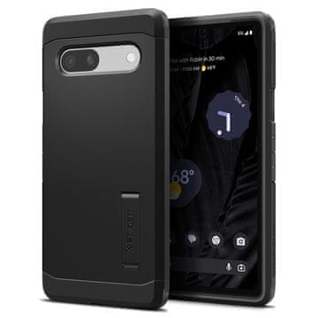 Spigen Ovitek za telefon Tough Armor, črn, Google Pixel 7a
