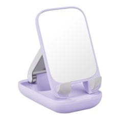 BASEUS Seashell držalo za mobitelni telefon z ogledalom, vijolična