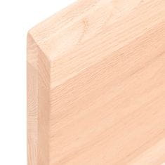 Vidaxl Kopalniški pult 100x50x4 cm neobdelan trden les
