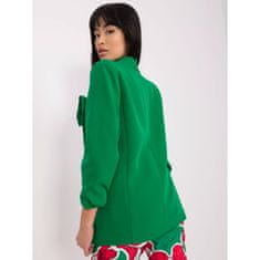 ITALY MODA Ženski suknjič s cvetjem PITA zelene barve DHJ-MA-7173.10_399582 2XL