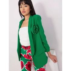 ITALY MODA Ženski suknjič s cvetjem PITA zelene barve DHJ-MA-7173.10_399582 2XL