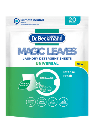 Dr. Beckmann Magic Leaves detergent v lističih za pranje perila, Universal, 20/1