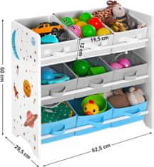 VASAGLE Organizator za igrače Cosmos GKR33WT