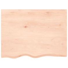 Vidaxl Stenska polica 80x60x6 cm neobdelana trdna hrastovina