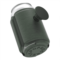 PopSockets PopThirst, nosilec za pločevinke/ pokrovček, z vgrajenim ročajem PopGrip Gen. 2, temno zelena melanža