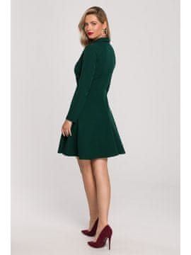 makover Ženska mini obleka Clariwse K138 temno zelena