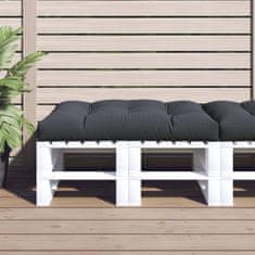Vidaxl Blazina za kavč iz palet antracitna 120x80x12 cm