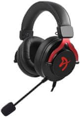 Arozzi gaming slušalke ARIA Black-Red/ slušalke/ 2x 3,5" jack/ redukcija na 1x 3,5" jack/ odstranljiv mikrofon