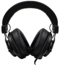 gaming slušalke ARIA Black/ slušalke/ 2x 3,5" jack/ redukcija na 1x 3,5" jack/ odstranljiv mikrofon