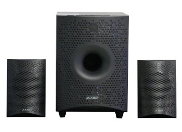 Fenda Zvočniki F&amp;D F210X/ 2.1/ 15 W/ črna/ BT4.0/ FM radio/ predvajanje USB/ daljinski upravljalnik