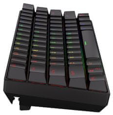 Endorfy gaming tipkovnica Thock Compact RD RGB /USB/ rdeča sw. / brezžična / mehanska / ameriška postavitev / mini / črna RGB