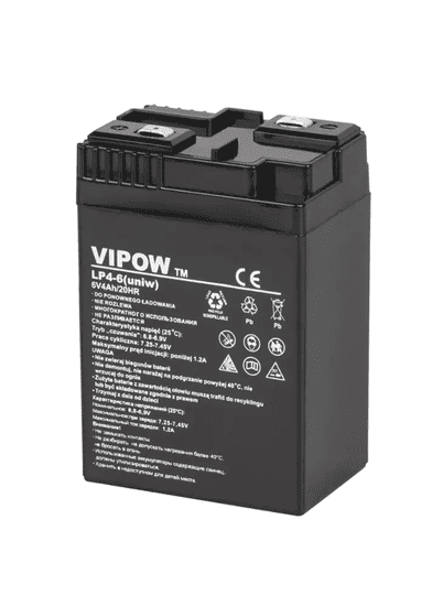 vipow Gel baterija 6V 4,0Ah