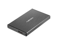 Natec Zunanji HDD box 2,5" USB 3.0 Rhino Go, črn, aluminijasto ohišje