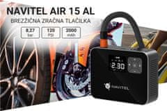 Navitel AIR 15 AL brezžična zračna tlačilka, 120PSI/8.27bar + torba