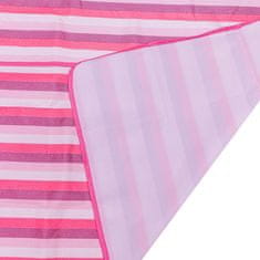 Ikonka Aga Plažna piknik odeja 200x200cm Roza