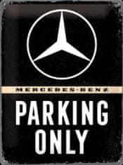 Okrasna tabla Mercedes benz parking only