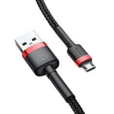 BASEUS Kabel USB-Mikro USB Cafule 2A 3 m (črno-rdeč)