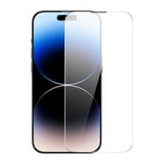 shumee 2x celozaslonsko kaljeno steklo za iPhone 14 Pro Max z 0,3 mm pokrovom zvočnika