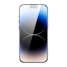 BASEUS 2x kaljeno steklo za iPhone 14 Pro Max za celoten zaslon z zaščito za zvočnik 0,3 mm