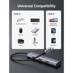 Ugreen CM473 HUB adapter USB-C v 4 x USB