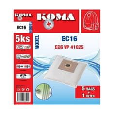 ECG Vrečke za sesalnik KOMA EC16S, 25 kosov
