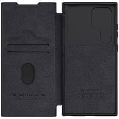 Nillkin Qin Pro knjižni ovitek za Samsung Galaxy S23 Ultra, črna